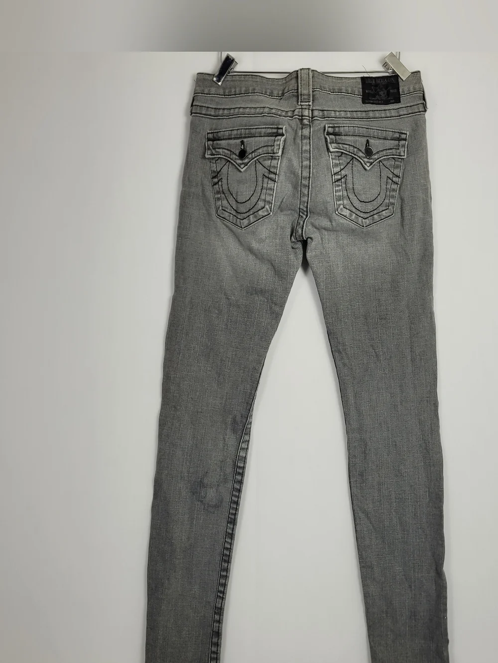True Religion Jeans Gray Skinny Leg Size 29